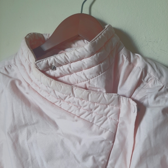 VTG Pastel Pink Puffy Jacket Ski Winter Quilted 38 - Picture 8 of 13